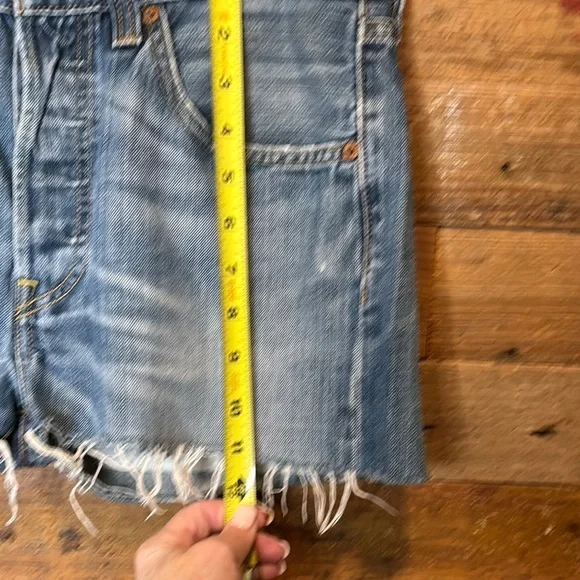 LEVIS Authentic 501 Buttonfly Cutoff Denim Jean Shorts - Picture 9 of 11